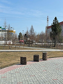 Жители города ЯНАО посмеялись над покраской сломанных лавок