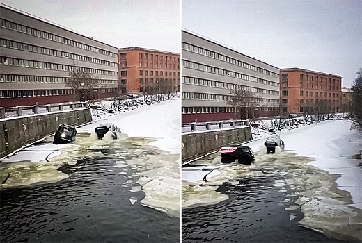 Видео: Два вездехода «Шерп» плавают в реке в Санкт-Петербурге