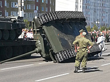 На параде в Курске произошло ЧП