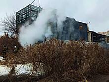 В Оренбурге во время пожара на шиномонтажке погиб мужчина