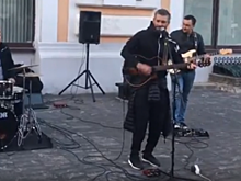 Владимир Кристовский выступил на улице Большой Покровской