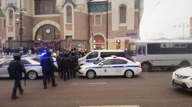 Протестная акция в Петербурге заканчивается там же, где начиналась