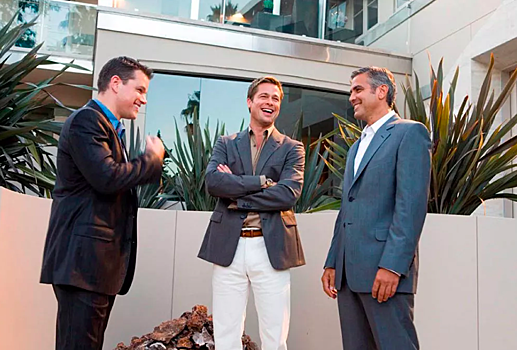 Питт, Клуни и Деймон снимутся в "14 друзьях Оушена"