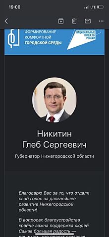 Сайт Golosza.ru благодарит за голосование за нижегородские объекты ФКГС людей, не делавших это