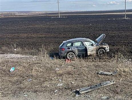 В Самарской области погиб пассажир автомобиля Skoda, врезавшегося в КамАЗ