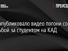 МВД опубликовало видео погони со стрельбой за студентом на КАД
