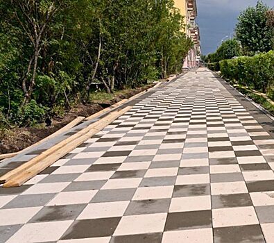 Благоустройство пешеходного пространства вдоль улицы Вавилова завершат до конца августа