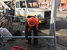 На ул. Победы обновили светофоры и пешеходные ограждения