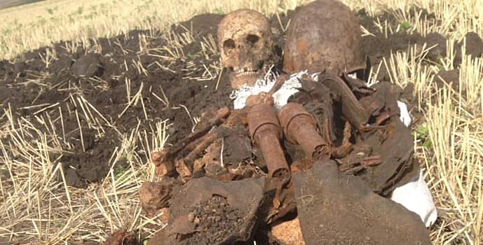 Ростовские поисковики нашли под Таганрогом двух погибших в годы ВОВ солдат