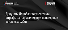 Депутаты Ленобласти увеличили штрафы за нарушения при проведении земляных работ