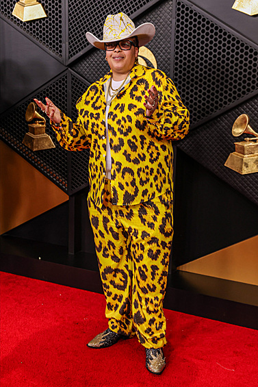 Певица Кэндис Уэйкфилд на красной дорожке во время церемонии «Грэмми» 