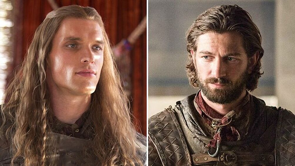 Даарио Нахарис, «Игра престолов». (Эд Скрейн – Михил Хаушман). Эд Скрейн играл Даарио в третьем сезоне «Игры престолов», а затем решил покинуть проект, т.к. получил главную роль в боевике «Перевозчик: Наследие». На роль взяли Михила Хаушмана, который задержался в «Игре престолов» еще на три сезона.