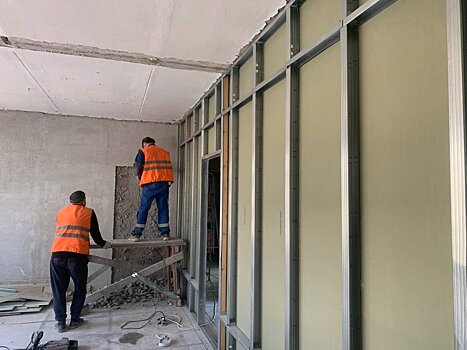 Устройство фасадов в новых корпусах реабилитационного центра для слепоглухих началось в Сергиевом Посаде