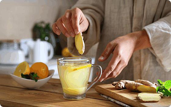 Имбирный чай назвали самым полезным для здоровья кишечника