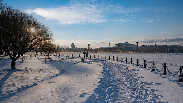 В Петербурге объявлен желтый уровень опасности из-за ветра и снега