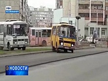 В Уфе водители маршруток игнорируют запрещающие знаки и ездят по свежеуложенному асфальту