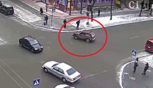 Странный маневр совершил водитель автомобиля «Нива» в Петрозаводске