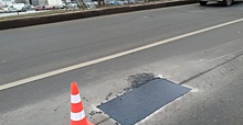Ямочный ремонт дороги провели на улице Гаврикова