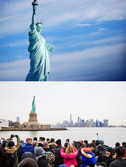 Увидеть Статую Свободы в Нью-Йорке
