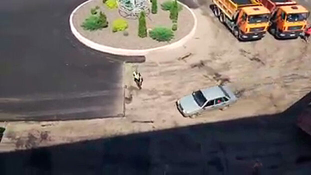 Самая нелепая погоня: на Украине произошла курьезная авария с участием полиции