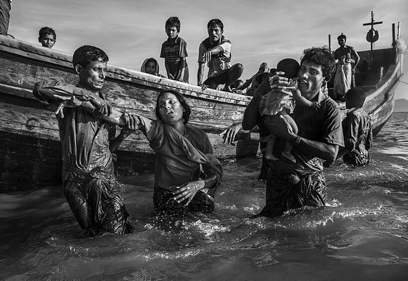Жители Мьянмы, бежавшие в Бангладеш. Категория «Главные новости»