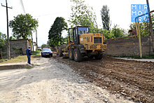 В Табасаранском районе ремонтируют центральную улицу села Цалак