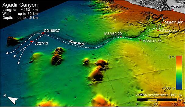 Обнаружены следы древней подводной лавины