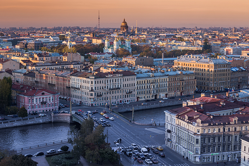 Лучшее направление городского туризма — Санкт-Петербург.