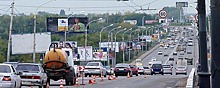 В Омске на подъезде к Ленинградскому мосту увеличили скорость трафика