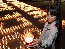 Опубликованы фото зажжения «Огненной картины войны» в нижегородском парке Победы