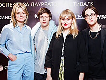 Надежда и Анна Михалковы и Кирилл Серебренников на ретроспективном показе «Изображая жертву»