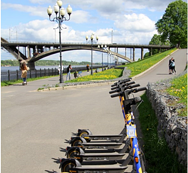 В Рыбинске назвали места парковок для электросамокатов