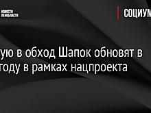 Дорогую в обход Шапок обновят в 2023 году в рамках нацпроекта