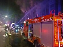 Исторический дом загорелся ночью на улице Ильинской в Нижнем Новгороде