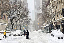 В Нью-Йорке из-за снегопада объявлено чрезвычайное положение