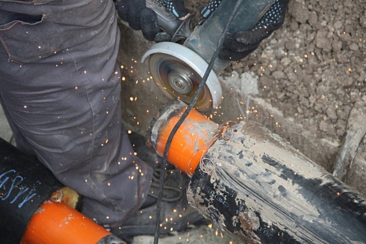 Завершён ремонт тепломагистрали на проспекте Хрущёва в Северо-Западном районе Курска