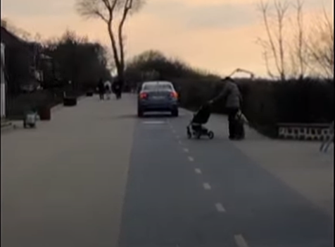 Полиция нашла автомобилиста, который разъезжал на велосипедной дорожке в Зеленоградске