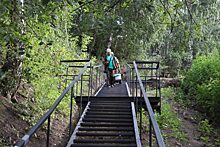 В Свердловском районе Красноярска реконструировали Саянскую лестницу