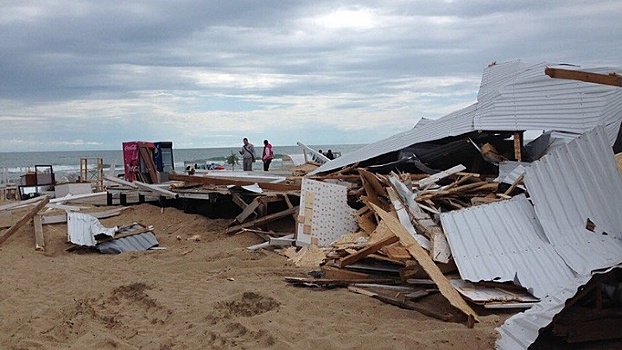 В Анапе снесли незаконные постройки рядом с морем