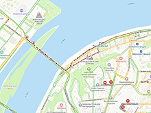 Серьезные пробки образовались на Канавинском мосту из-за ДТП