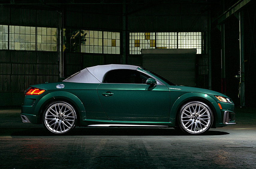 В Северной Америке появятся 50 родстеров в историческом зелёном оттенке Audi Exclusive Goodwood Green Pearl, который предлагали за доплату для двухдверки первого поколения. Крыша, колёсные диски диаметром 20 дюймов и вставки в бамперах серые. За основу взяли TT S Line, но большинство логотипов с названием этого исполнения ликвидированы.