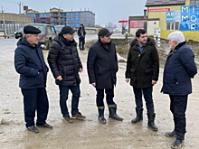 Батыр Эмеев посетил подтопленное село Новокули Новолакского района