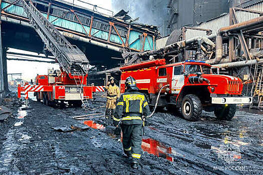 МЧС сообщило о ликвидации пожара на угольной фабрике в Нерюнгри