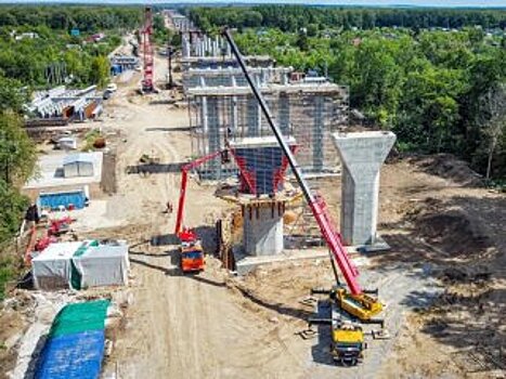 В Уфе мост на проекте «Восточный выезд» готов на 20%