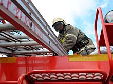 Сильный пожар в центре Москвы попал на видео