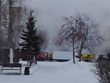 В Красноярске в районе Злобино транспортный коллапс