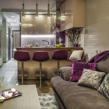 Яркая двушка в пепельных тонах