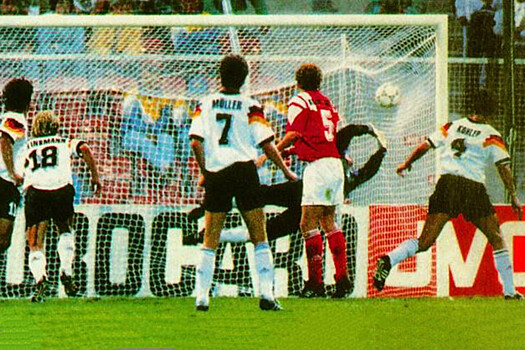 Германия – СНГ – 1:1, Евро-1992, штрафной удар Томаса Хесслера (видео)