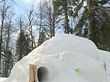 В Сочи построили отель из снега