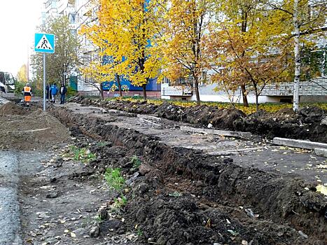 В четырех районах Вологды идут на данный момент ремонты тротуаров